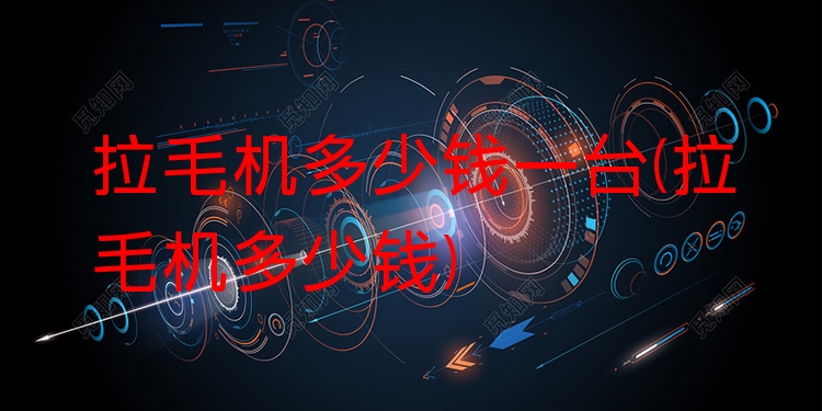 拉毛机多少钱一台